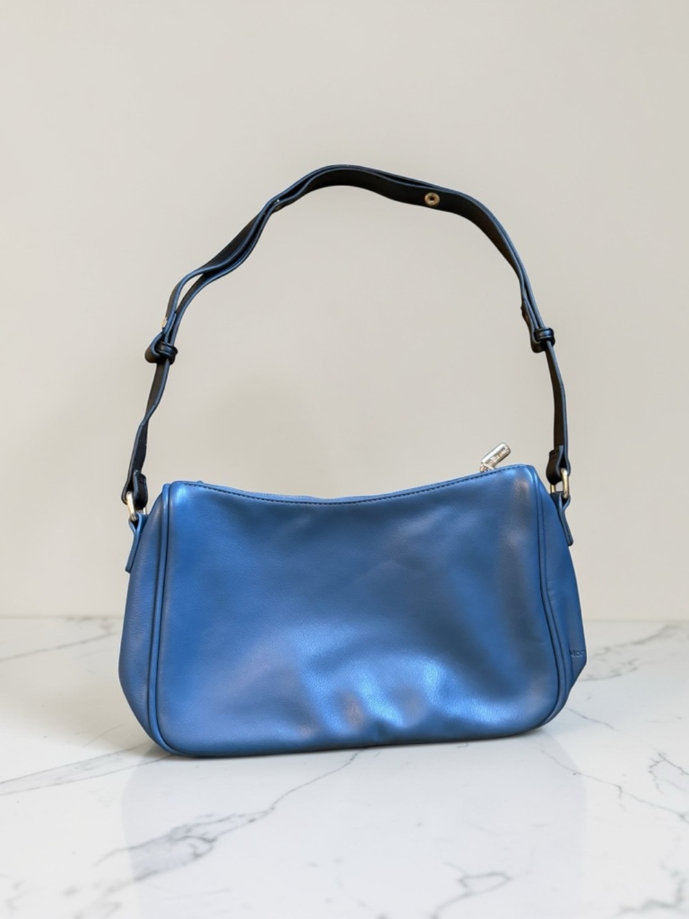 Montana West Blue Shoulder Bag with Black Strap